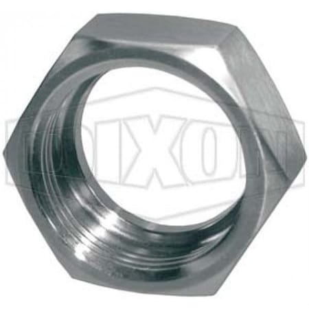 Dixon Union Hex Nut, 1-1/2 in Nominal, Beveled Seat, 0.968 in Thickness, 2.406 in Hex, 400 psi, 304 SS, Do 13H-G150